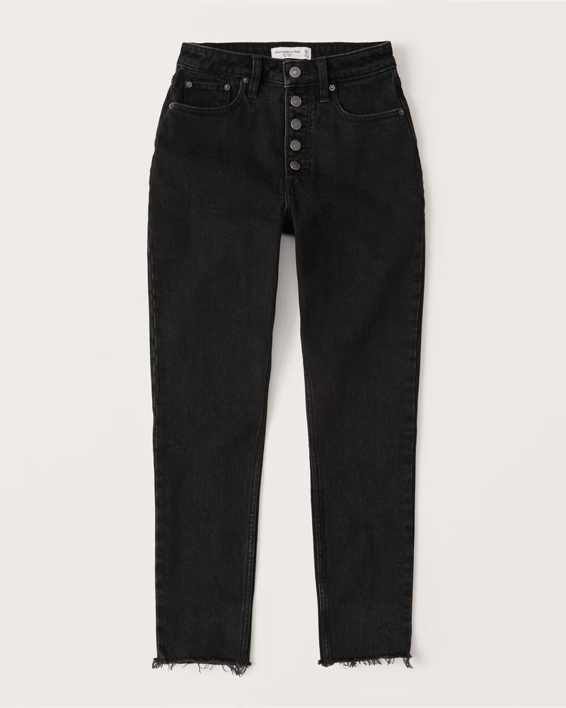 Women's Curve Love High Rise Skinny Jeans | Women's Bottoms | Abercrombie.com | Abercrombie & Fitch (US)