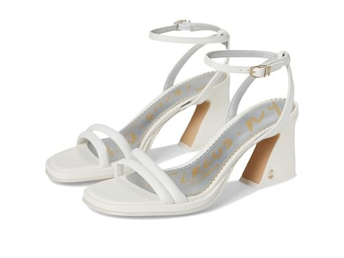 Circus NY by Sam Edelman Women's Holly Heeled Sandal, Bright White Leather, 9 | Amazon (US)