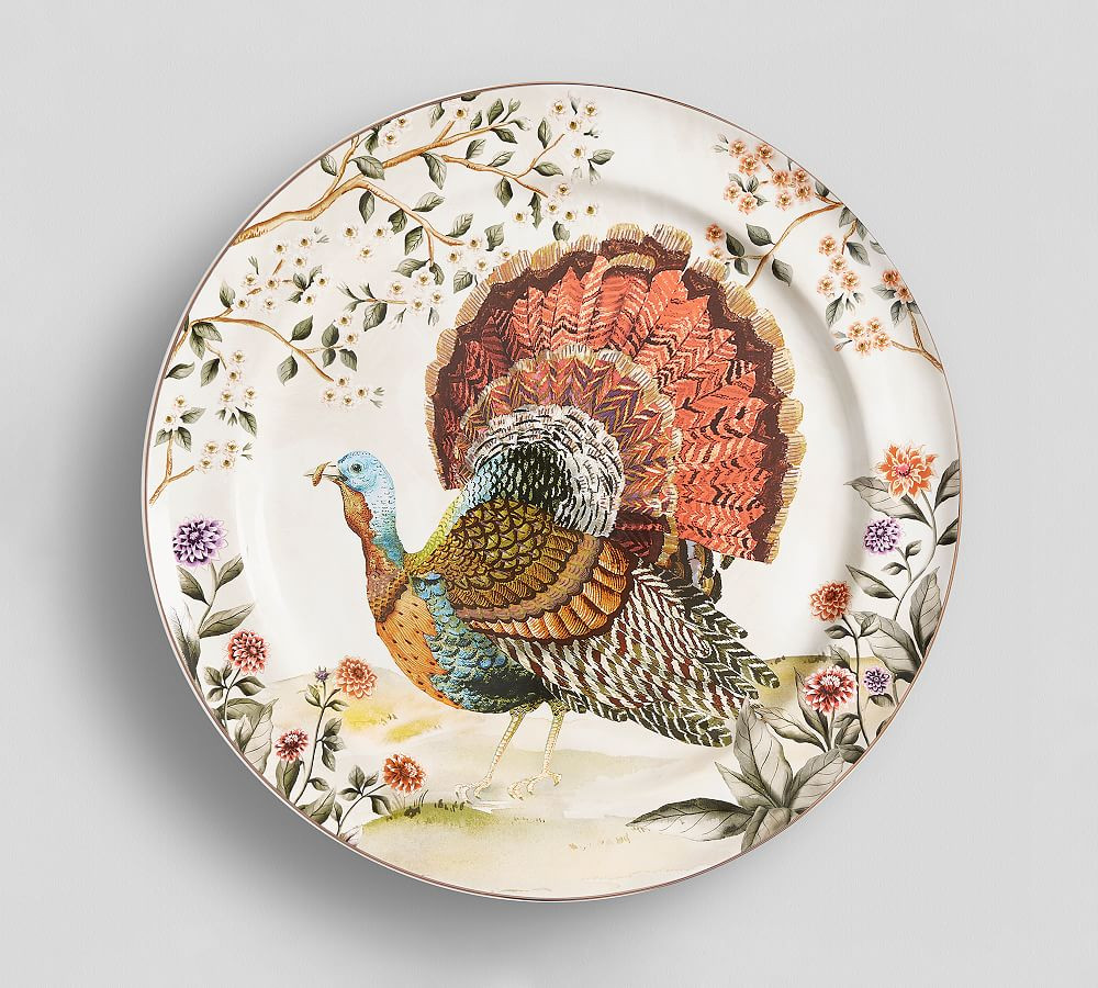 Botanical Harvest Turkey Serving Platter | Pottery Barn (US)