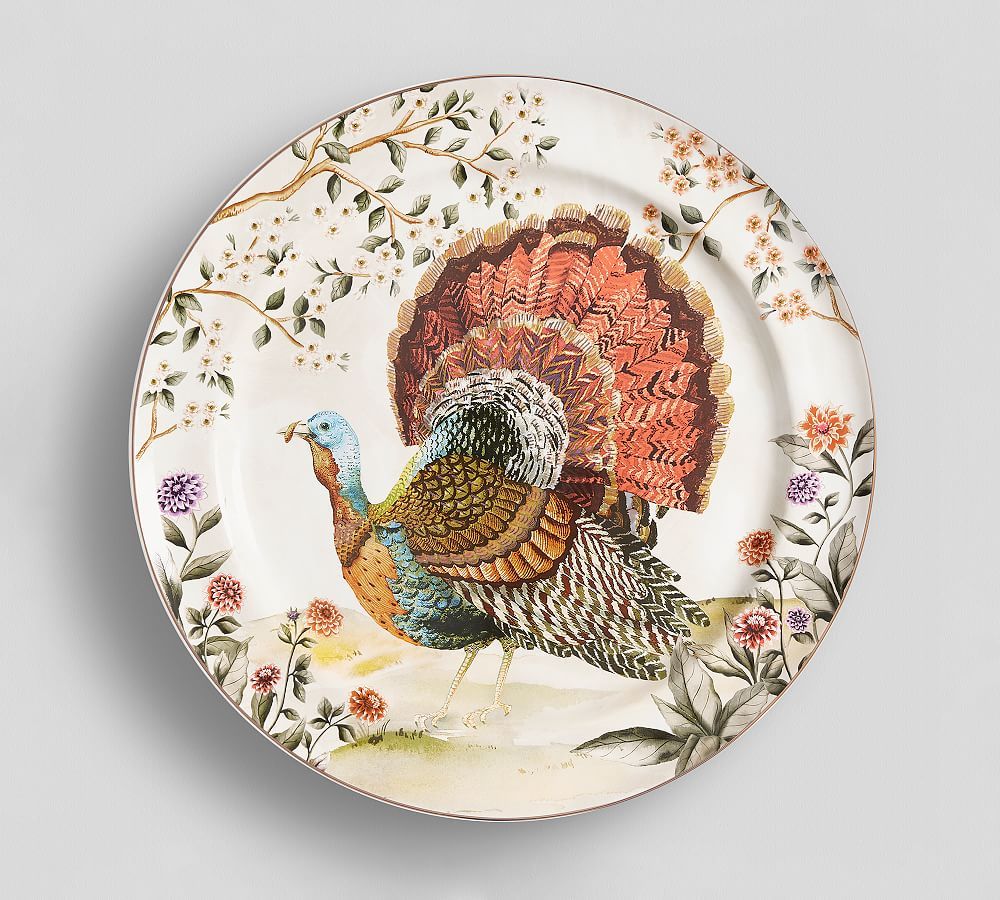 Botanical Harvest Turkey Serving Platter | Pottery Barn (US)