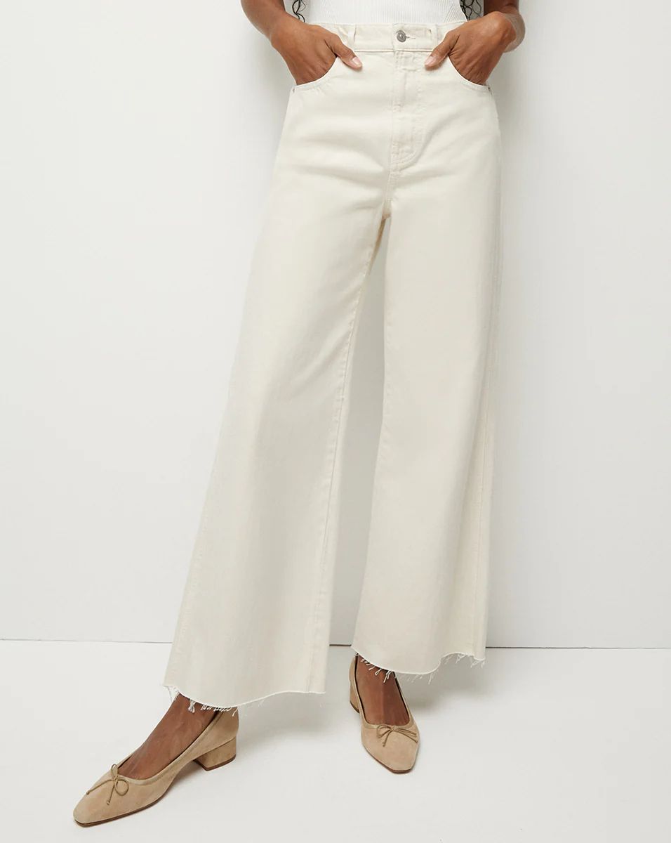 Taylor Cropped Wide-Leg Jean | Veronica Beard