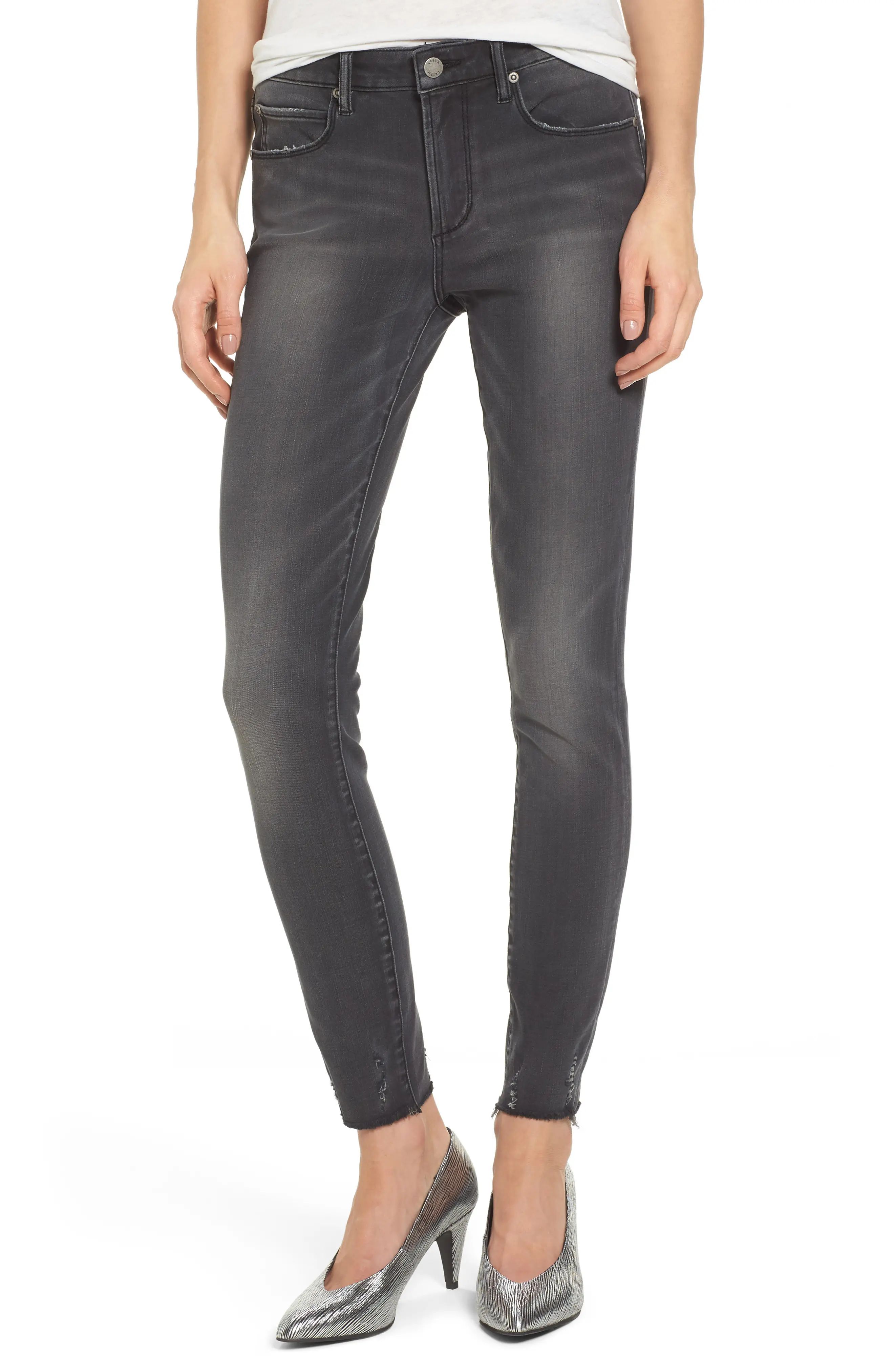 Frayed Hem Skinny Jeans | Nordstrom