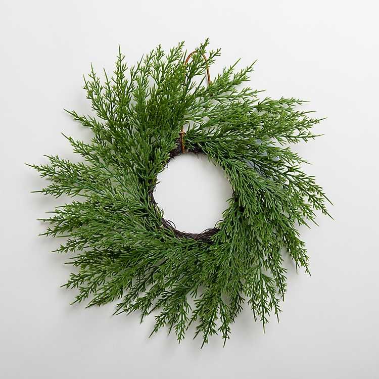 New! Norfolk Greenery Mini Wreath | Kirkland's Home