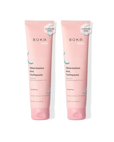 Boka Fluoride Free Toothpaste Nano Hydroxyapatite Toothpaste - Watermelon Mint Flavor, 1.3 oz 2pk | Amazon (US)