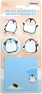WAYTEX 931666 Haftnotizen, wiederverwendbar, Motiv: niedliche Tiere, auf Ständer, 4 Mini-Blöcke... | Amazon (DE)