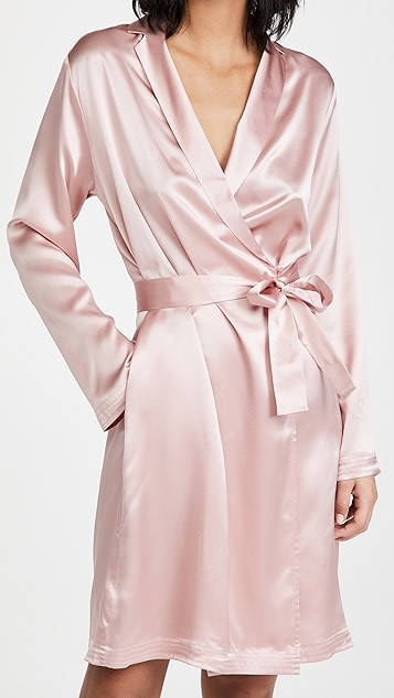 Silk Short Robe | Shopbop