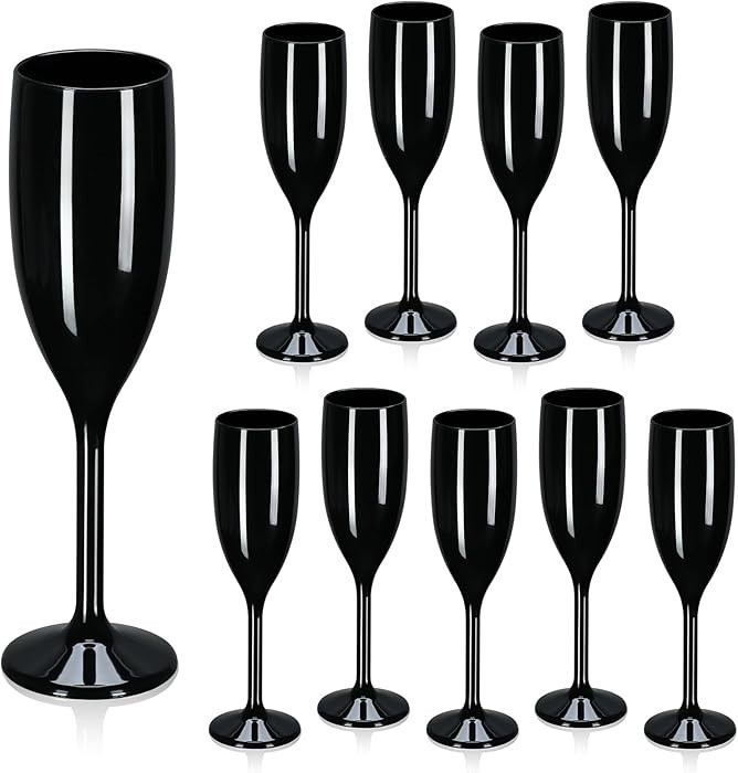 XUWAIDSGN Acrylic Champagne Flutes Toasting Glasses Unbreakable Mimosa Bar Reusable Wine Glasses ... | Amazon (US)
