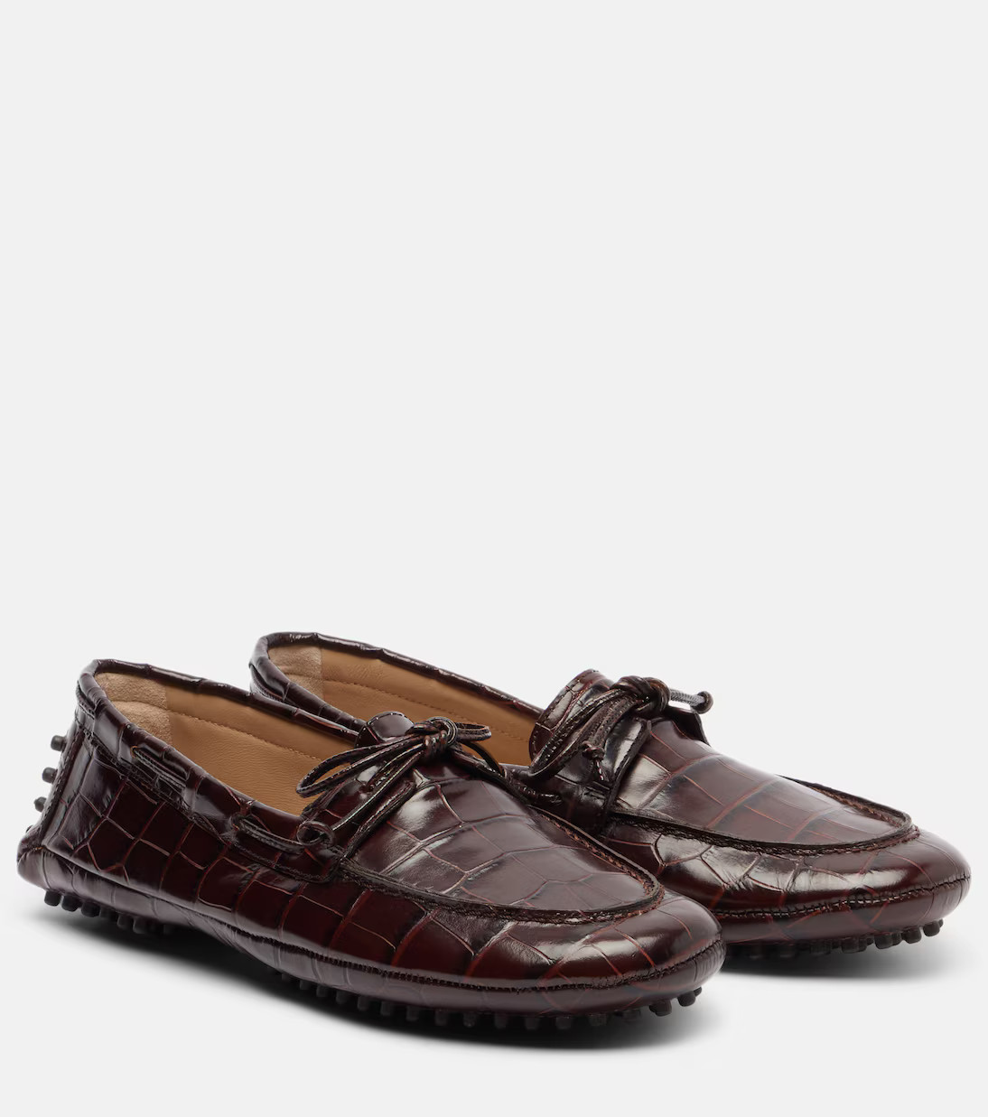 Croc-effect driving shoes | Mytheresa (US/CA)