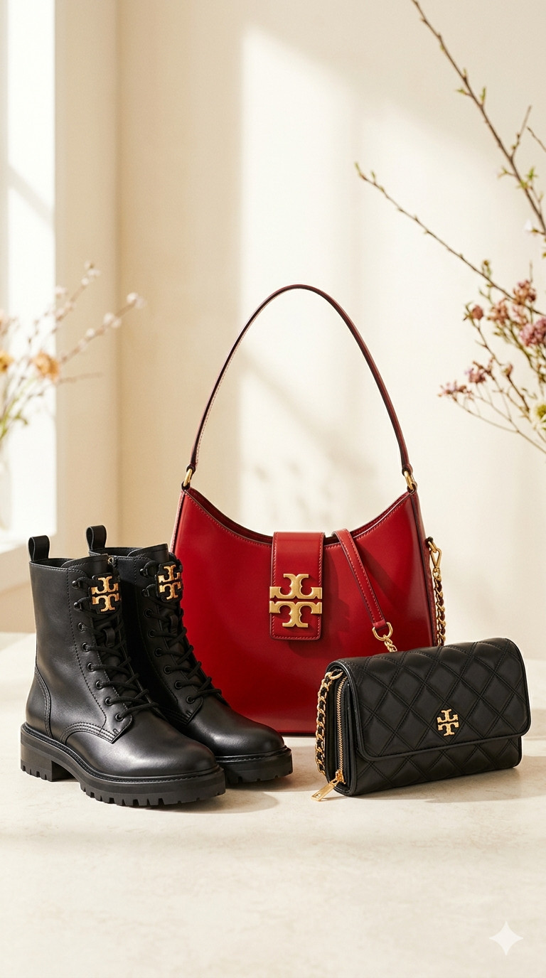 Such a good Tory Burch spring sale right now 🛍️ Spend $200 and get 25% off, or spend $500 for 30% off — which makes pieces like the Robinson Spazzolato Hobo, the Fleming Pochette, and those Double T Combat Boots feel especially worth grabbing. There are bags, shoes, and even a gorgeous cashmere cardigan in the mix. A really good one to browse if you love Tory Burch and want to stock up while the spring sale is still going ✨ 

 #LTKootd #LTKSeasonal #LTKSaleAlert