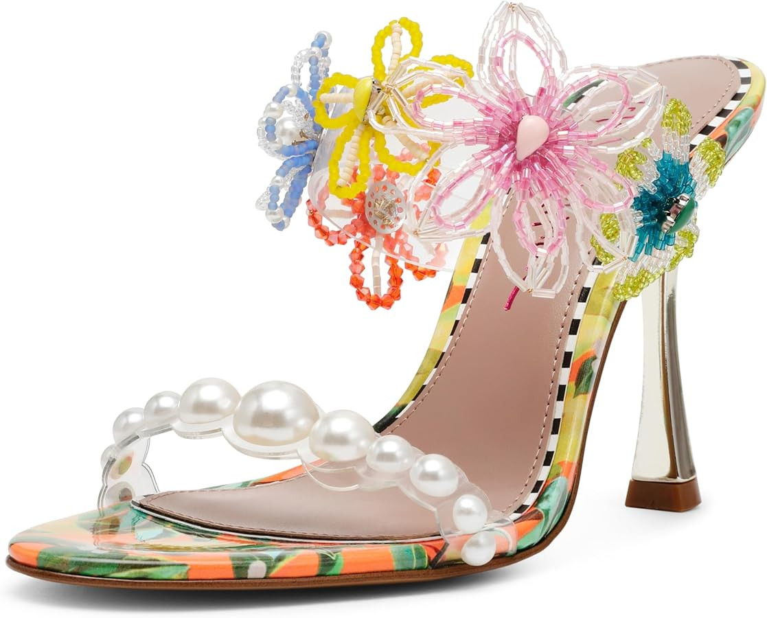 Betsey Johnson Women's Goldiee Heeled Sandal | Amazon (US)