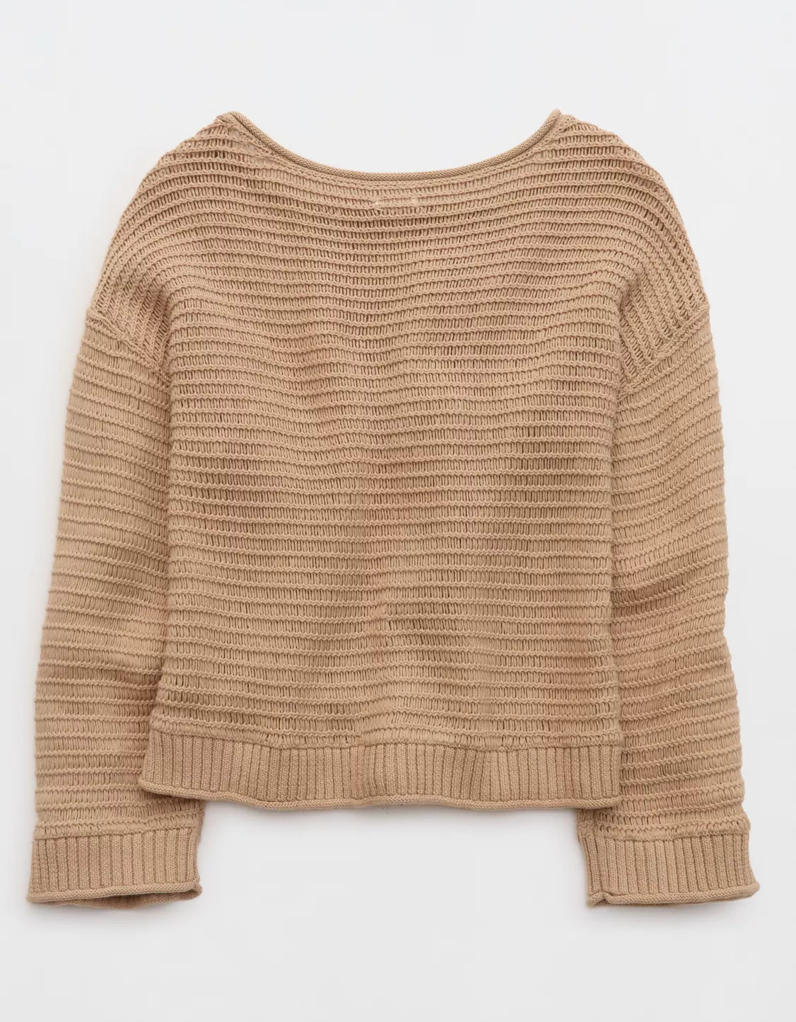 Aerie Sunkissed Textured Off-The-Shoulder Sweater | Aerie