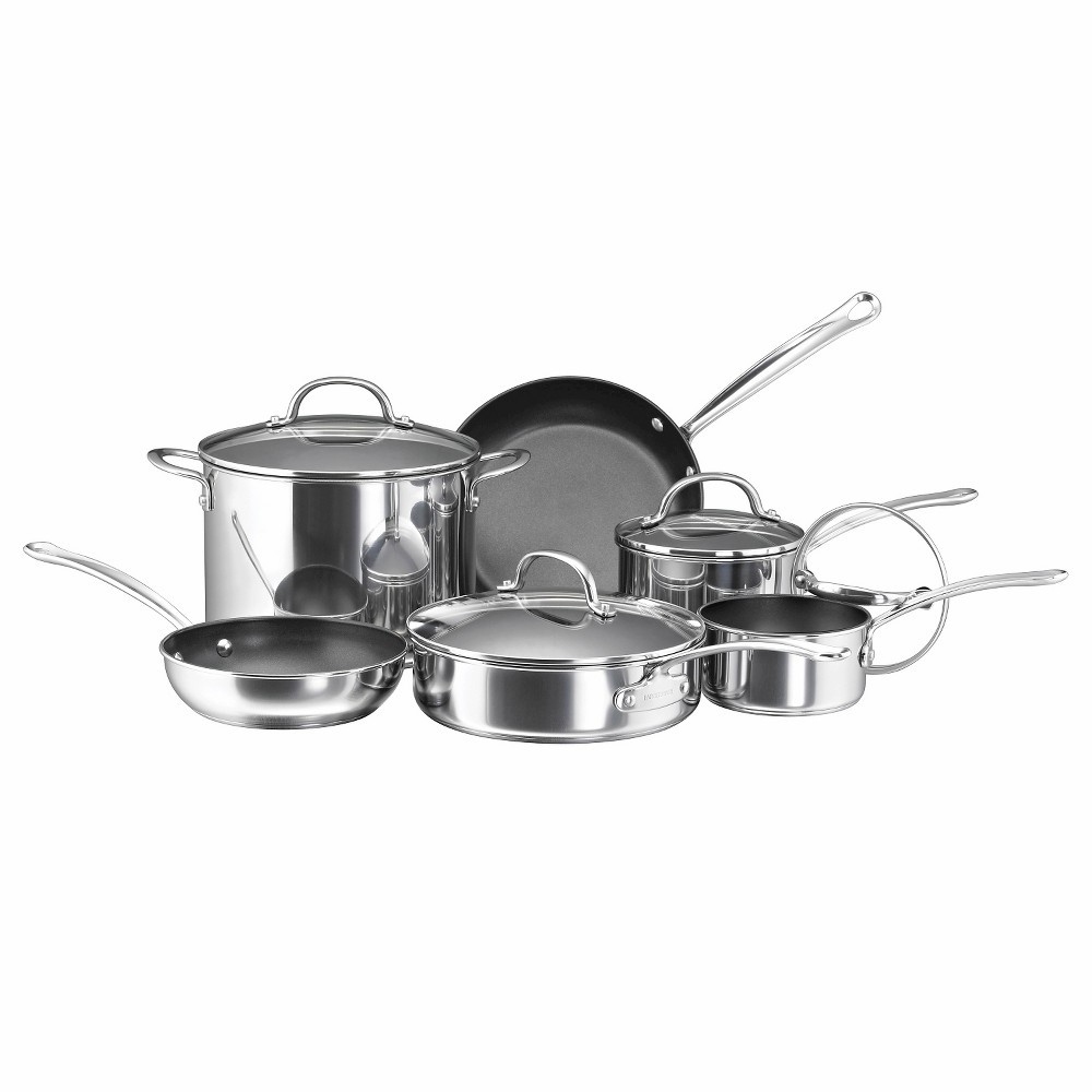 Farberware Stainless Steel 10Pc Cookware Set | Target
