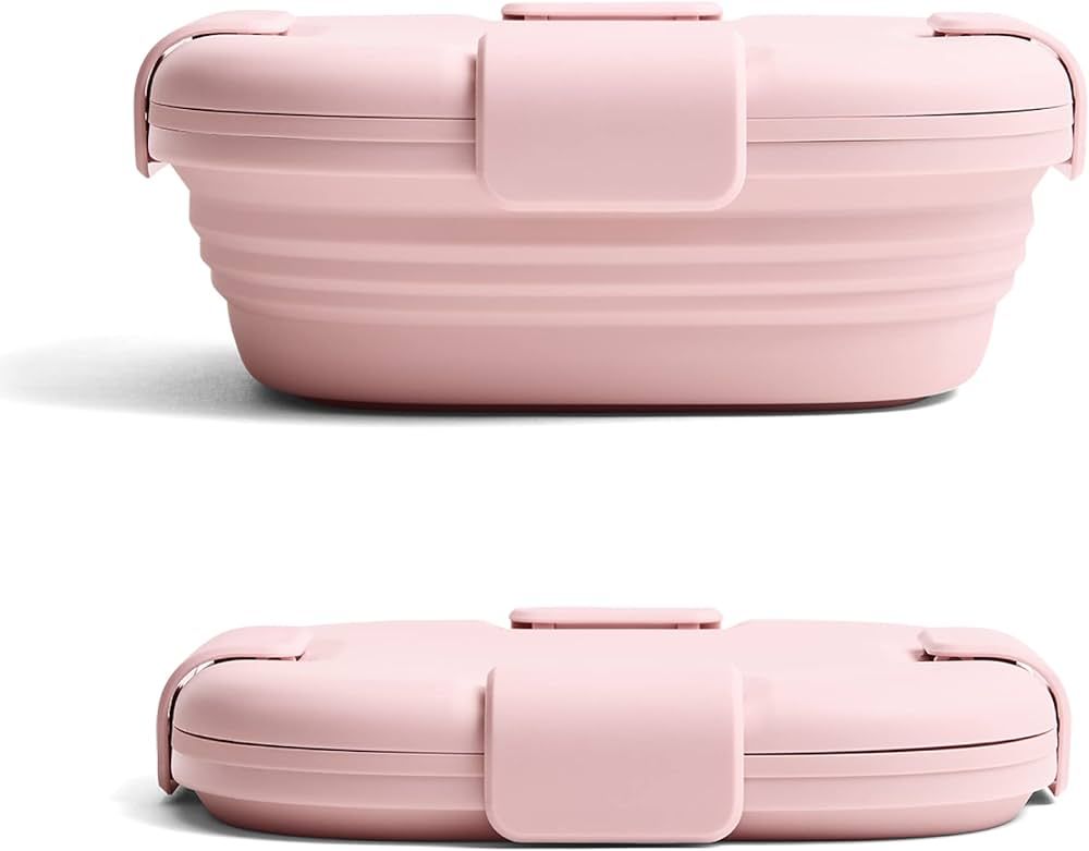 STOJO Collapsible Sandwich Box – Carnation Pink, 24oz - Reusable Food Storage Container - To-Go... | Amazon (US)