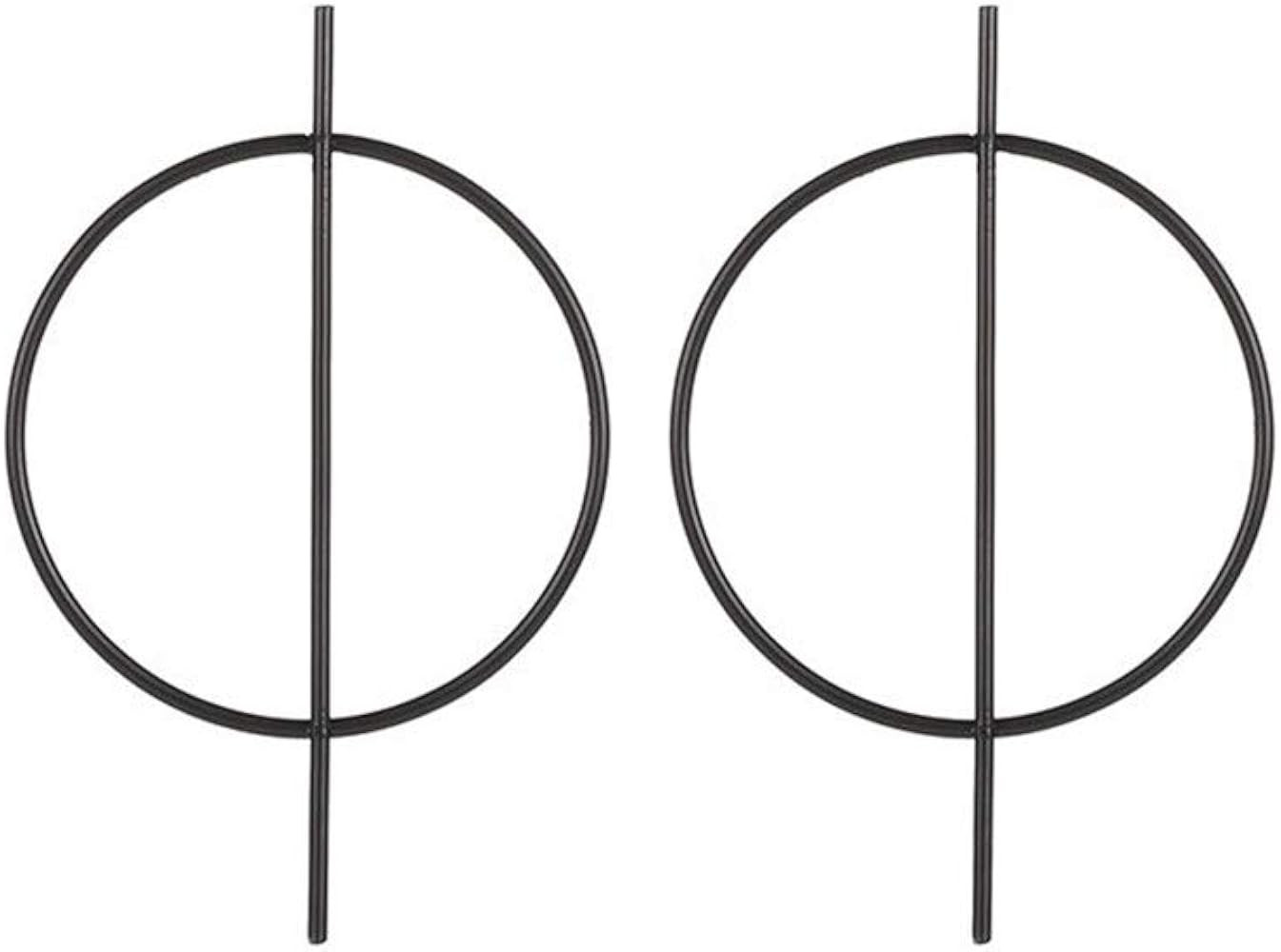 Geometric Double Circle Hoop Dangle Earrings Simple 8 Infinity Knot Bar Tassel Drop Earrings for ... | Amazon (US)
