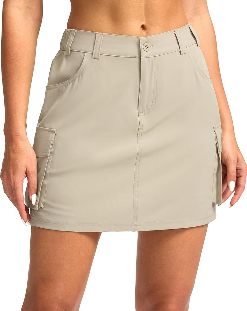 G Gradual Women's Skort 5 Pockets Cargo Skirt Golf Skirts Skorts for Women Casual Summer Hiking | Amazon (US)