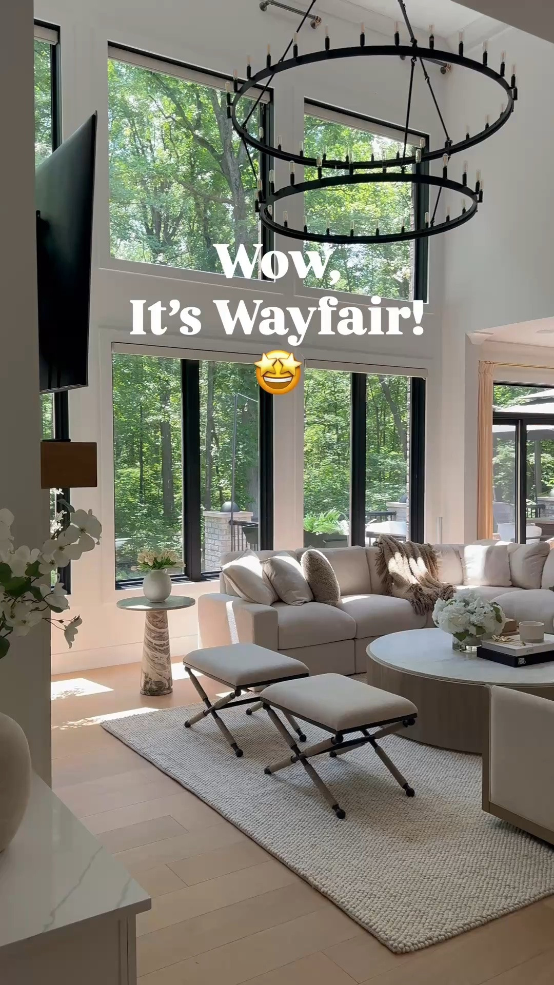 Neutral Wayfair home furniture finds including my marble table, counter stools, neutral rug and more.

#LTKSaleAlert #LTKHome