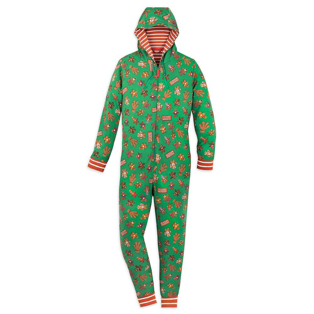 Marvel Hooded Holiday Bodysuit Pajama for Adults | Disney Store