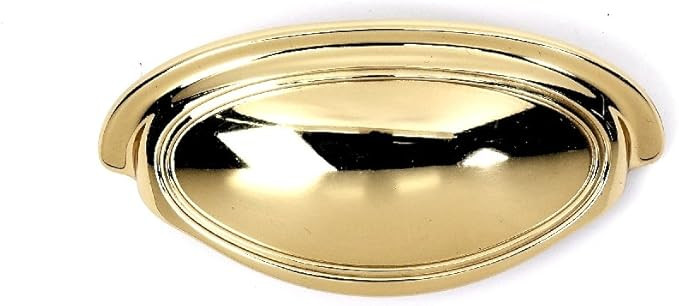 A1570-3-PB Classic Traditional Cup Pulls, Polished Brass | Amazon (US)