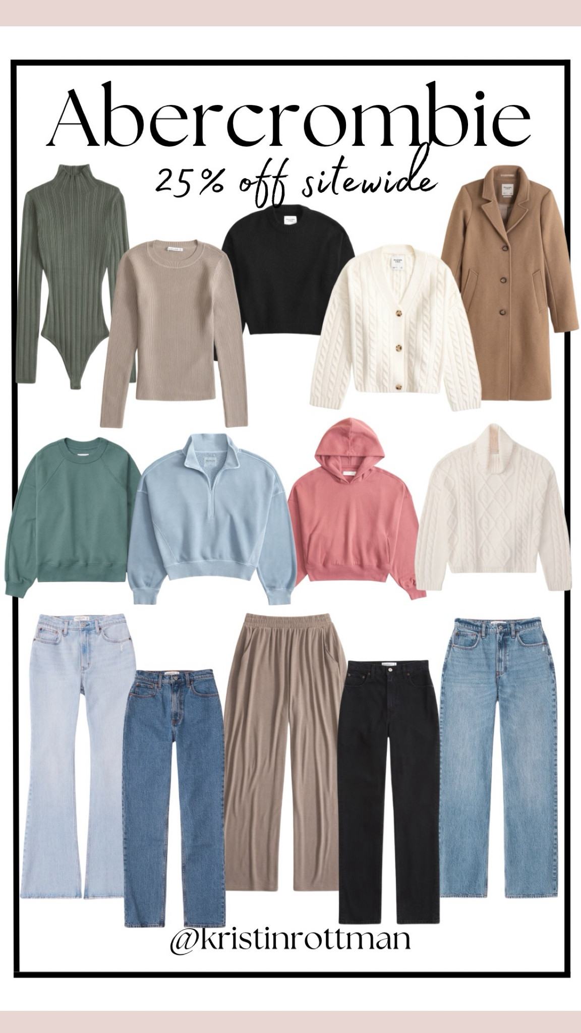 Abercrombie Sale - 25% off Sitewide - Abercrombie favorites - Abercrombie fall outfits - Abercrombie winter outfits

#LTKCyberWeek #LTKHoliday #LTKSeasonal