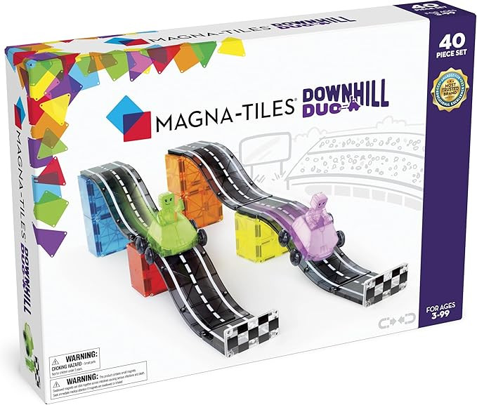 MAGNA-TILES Downhill Duo 40-Piece Magnetic Construction Set, The Original Magnetic Building Brand | Amazon (US)