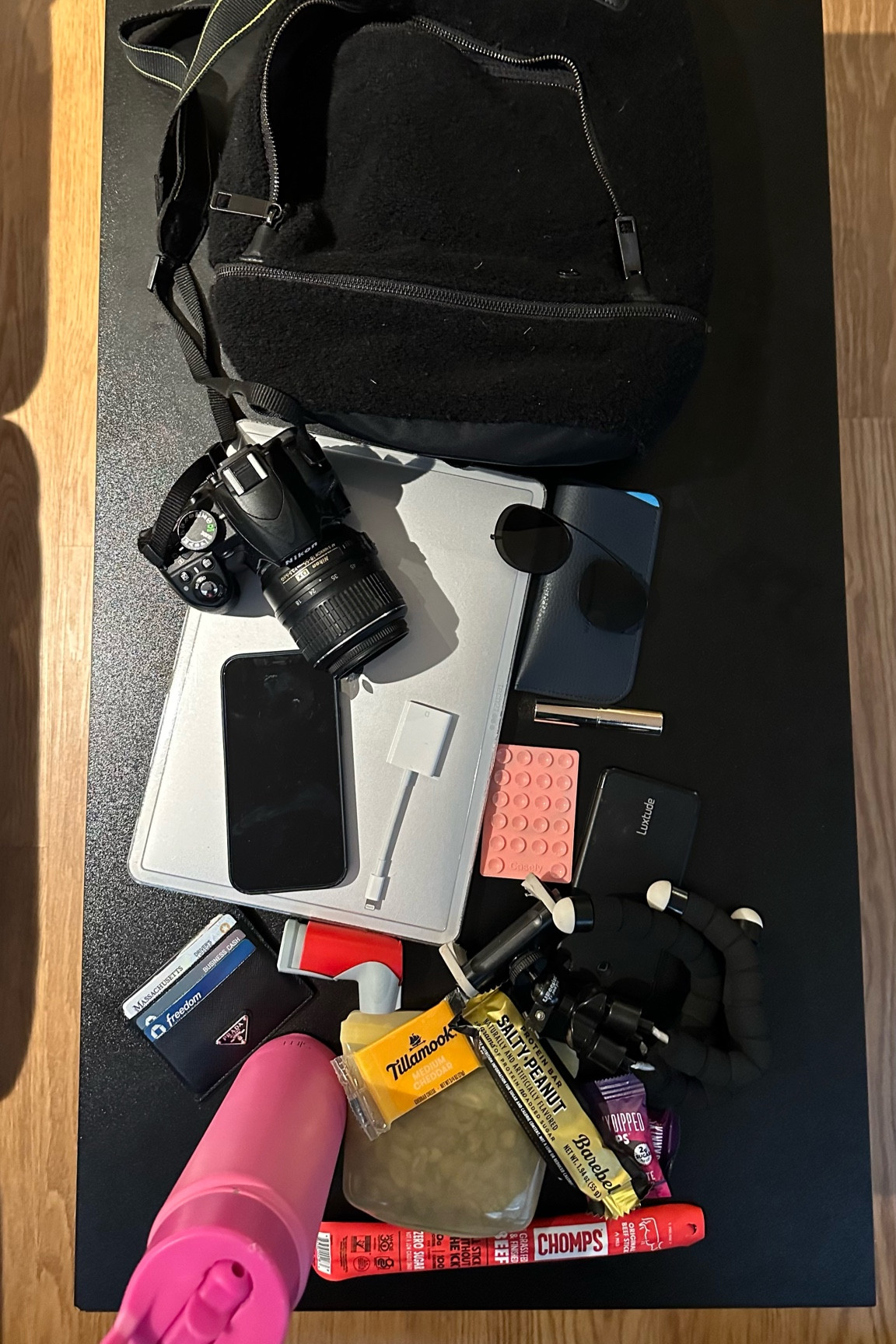 On the move today with Maddie so here is everything I brought in my mini backpack. Had meetings afterwards so also packed my computer and camera  

#LTKitbag #LTKworkwear #LTKtravel