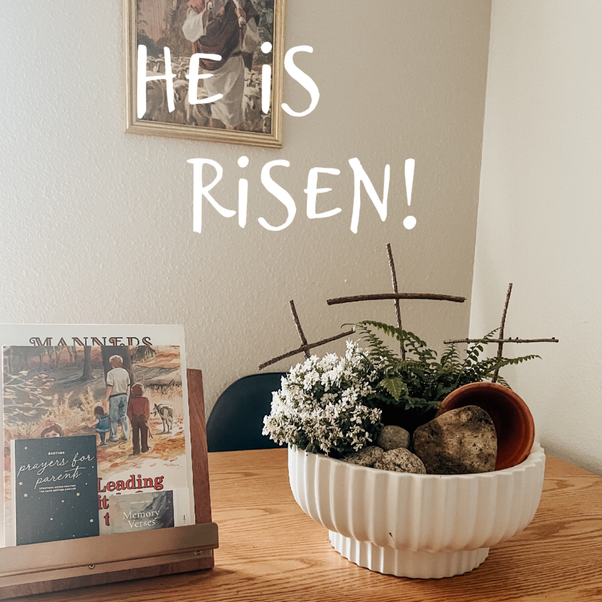 DIY the tomb is empty table decor 🌿🤍

#LTKhome #LTKfamily #LTKSeasonal