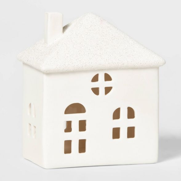 Ceramic Stout House Decorative Figurine White - Wondershop&#8482; | Target