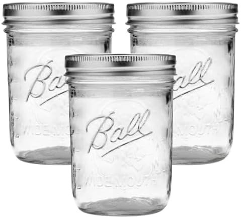 Ball Wide Mouth Glass Mason Jars with Lids and Bands, Used for Canning, Pickling, Juice, Jam, Jel... | Amazon (US)
