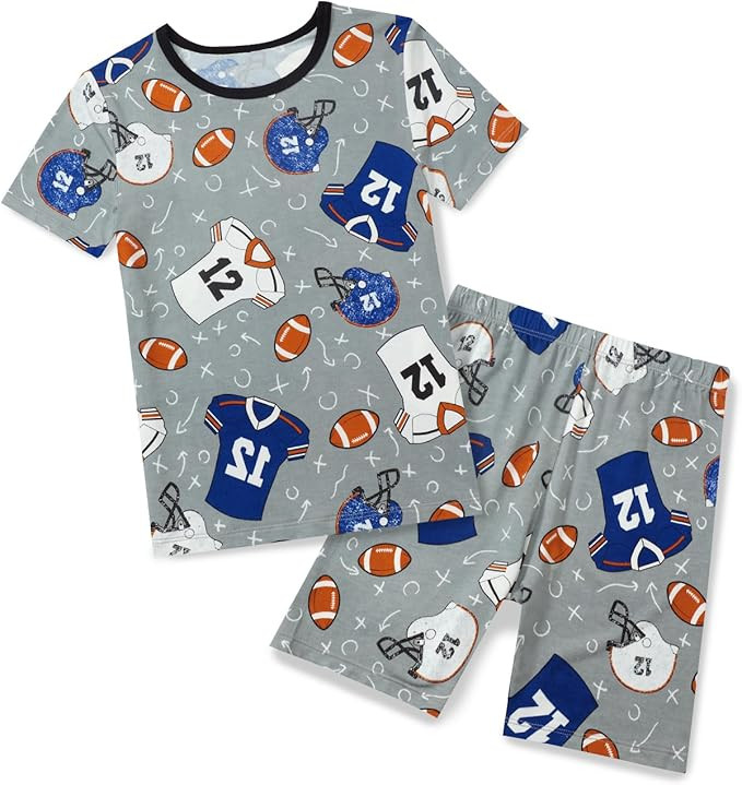 Bamboo Viscose Toddler Car Pajamas Boys Girls Kids Cool Short Summer 12M-8Y Snug fit Pjs Set 2pcs | Amazon (US)