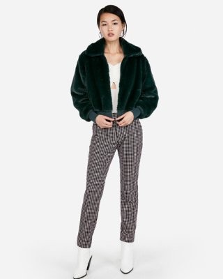 Faux Fur Cropped Jacket | Express