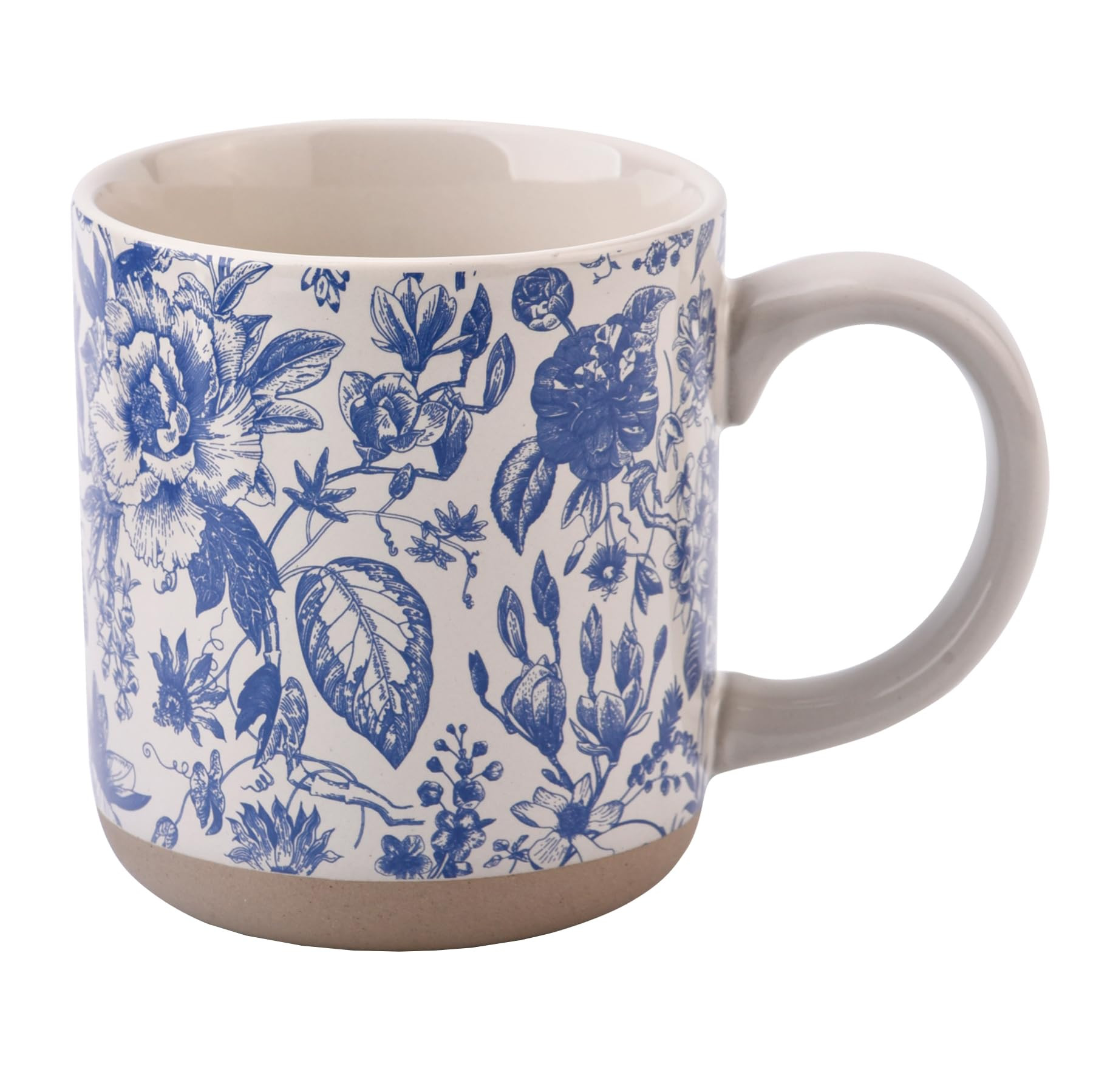 Sweet Water Decor Blue Delft Stoneware Coffee Mugs - 14oz Cute Coffee Mugs for Hot & Cold Drinks ... | Amazon (US)