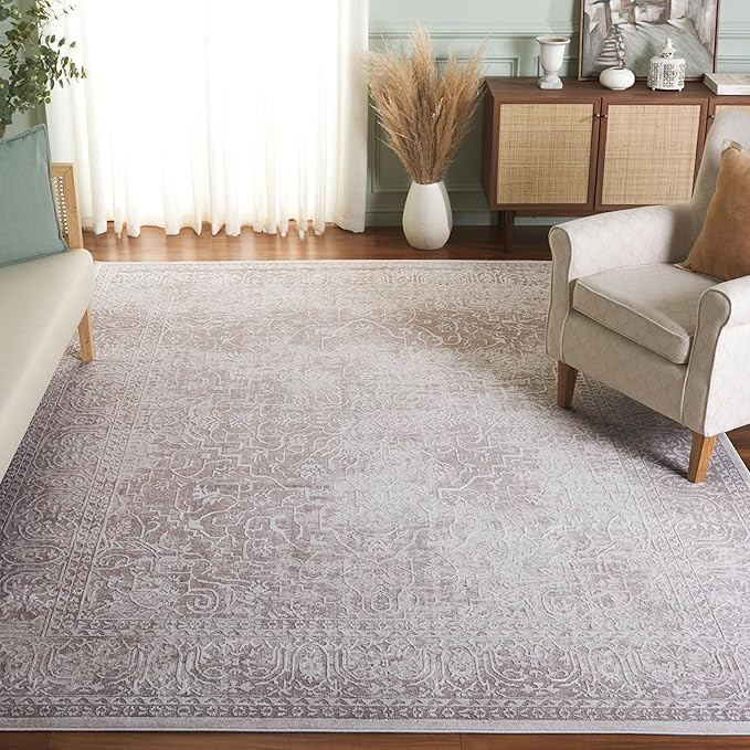 Amazon.com: SAFAVIEH Area Rug 10x14 - Reflection Collection - Large - Beige & Cream, Non-Shedding... | Amazon (US)