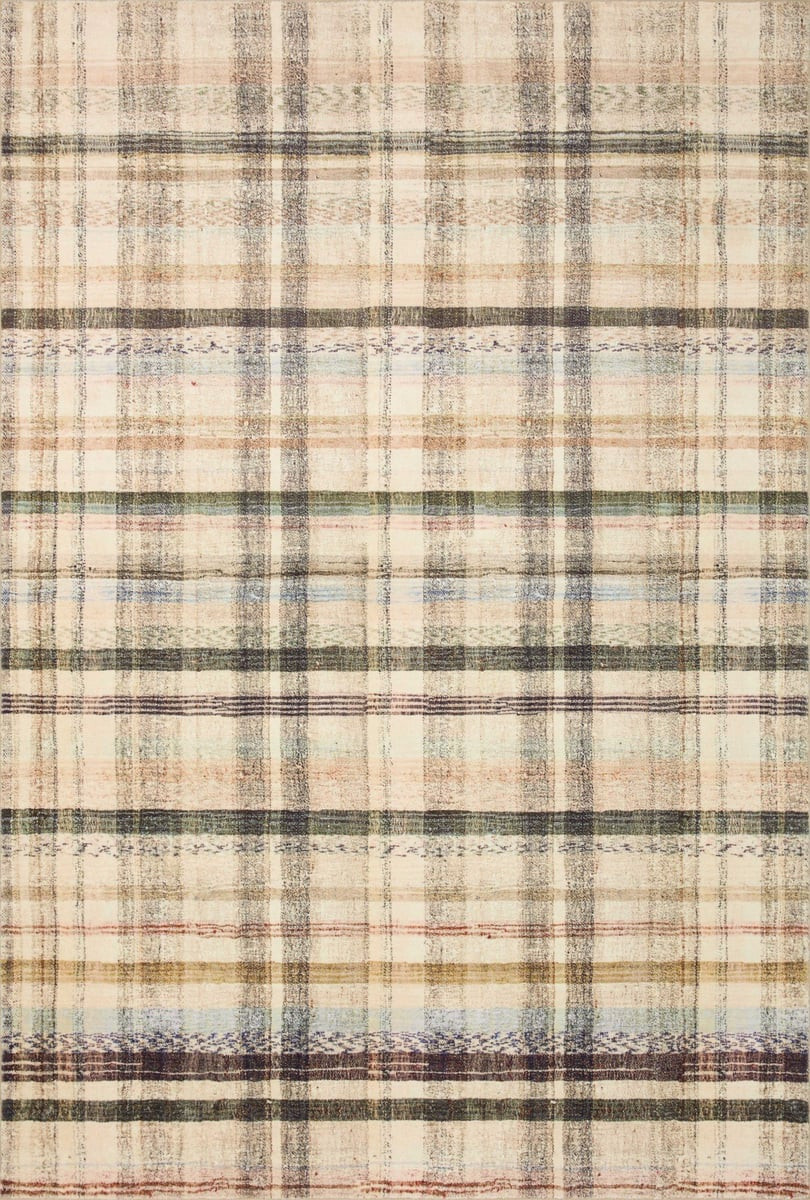 Humphrey feat. CloudPile (TM) HUM-02 Ivory Plaid Area Rug | Rugs Direct