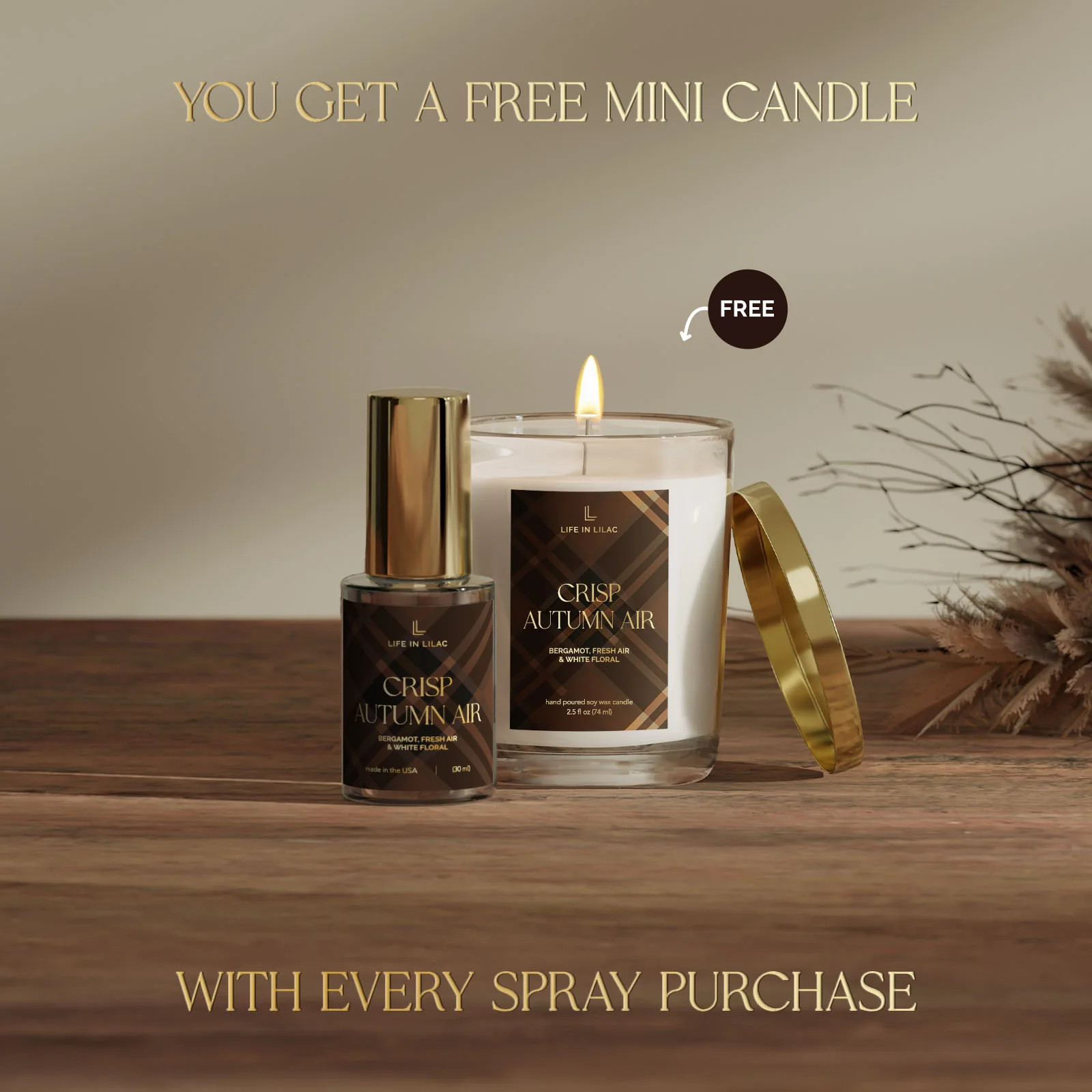 Crisp Autumn Air Home Fragrance & Mini Candle - Ships 10/6 | Life In Lilac