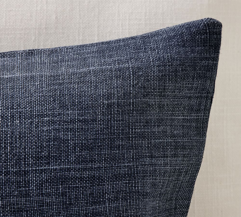 Belgian Linen Lumbar Pillow | Pottery Barn (US)