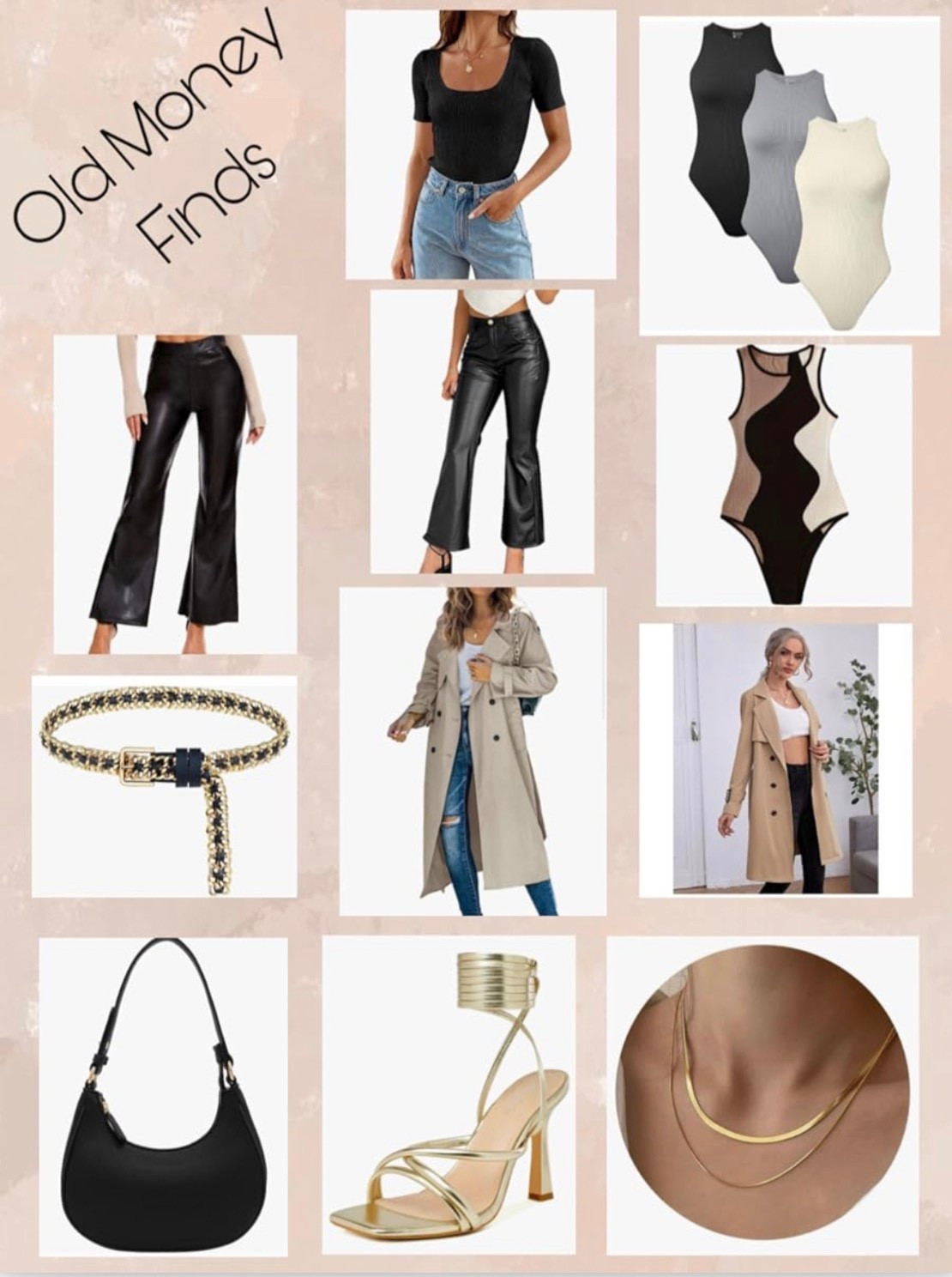 Old money finds!

Old money fashion inspo featuring timeless neutral outfits, quiet luxury style, tailored blazers, crisp white button-downs, pleated trousers, cashmere sweaters, loafers and ballet flats. Classic preppy outfits with elevated basics, minimal gold jewelry, structured handbags, linen sets, trench coats, and monochrome looks. Effortless European chic style, Ralph Lauren aesthetic, Chanel-inspired silhouettes, polished everyday outfits, understated elegance, neutral capsule wardrobe, and sophisticated wardrobe essentials.

#LTKU #LTKgrwm #LTKootd