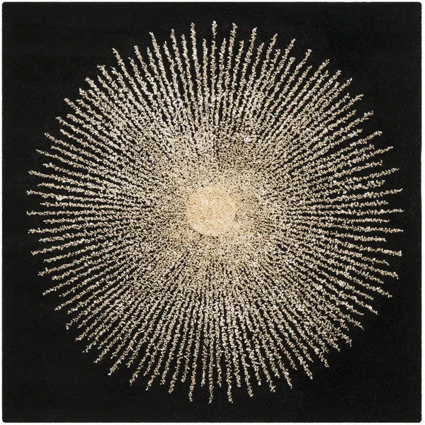 Olivarria Hand Tufted Wool, Viscose, And Cotton With Latex Abstract Rug | Wayfair North America