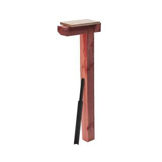 Cedar Drive-In Top Mount Mailbox Post, Natural | The Home Depot