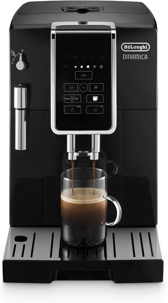 De'Longhi Dinamica Espresso Machine, Black - Automatic Bean-to-Cup Brewing, Built-In Steel Burr G... | Amazon (US)