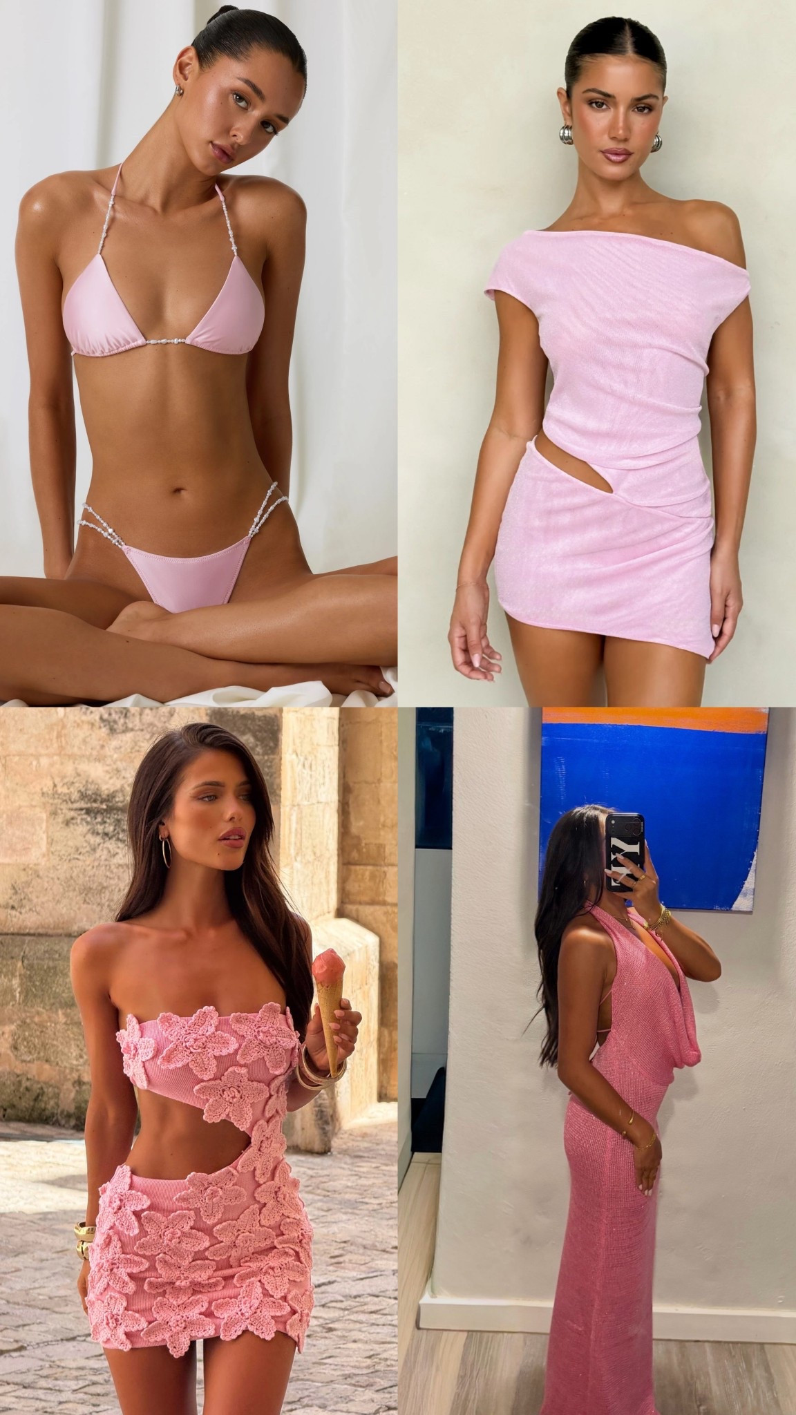 Pink vacation outfit inspo 

#LTKTravel #LTKValentine #LTKootd