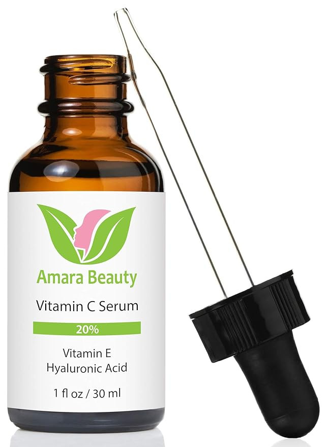 Vitamin C Serum for Face 20% with Hyaluronic Acid & Vitamin E, 1 fl. oz. | Amazon (US)