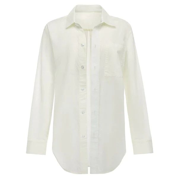 cream
              Long
              
              Sleeve
              
              Button
... | Montce