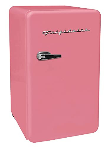 FRIGIDAIRE EFR372-PINK 3.2 Cu Ft Pink Retro Compact Rounded Corner Premium Mini Fridge | Amazon (US)
