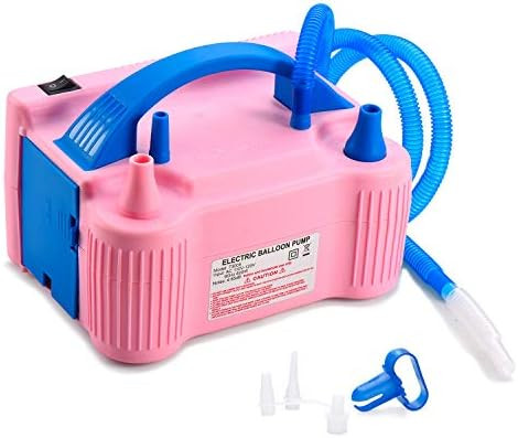 MESHA Electric Balloon Pump, Dual-Nozzle Portable Balloons Air Pump for Balloon Arch, Balloon Gar... | Amazon (US)
