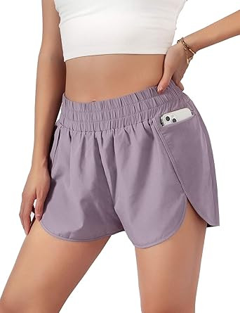 Blooming Jelly Women's Quick-Dry Running Shorts Workout Sport Layer Active Shorts with Pockets 1.... | Amazon (US)