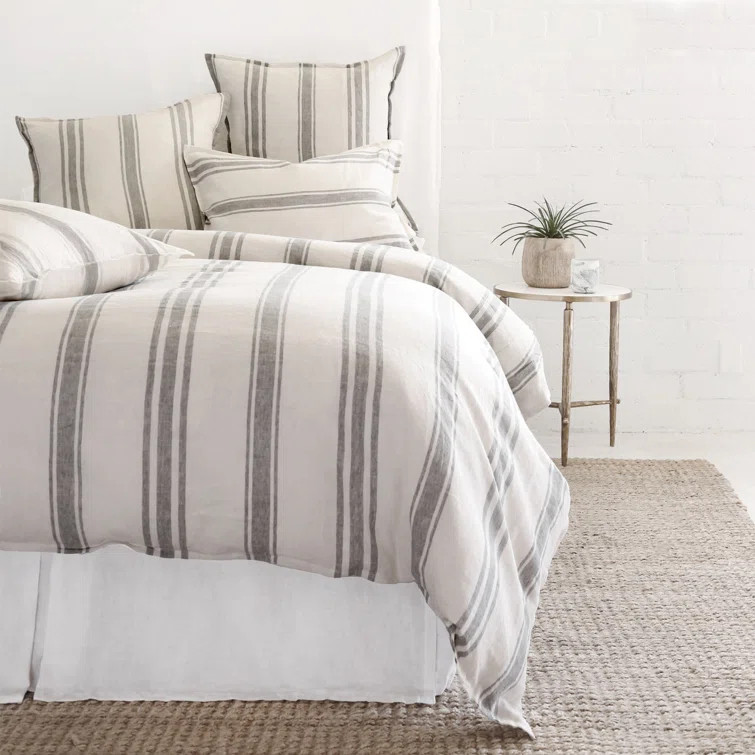 Jackson Linen Modern Farmhouse Duvet Cover | Wayfair North America