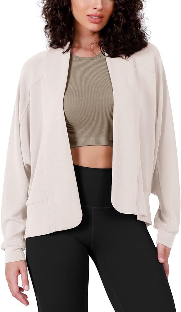 ODODOS Women's Modal Soft Open Front Cardigans Long Sleeve Casual Wrap Outwear | Amazon (US)