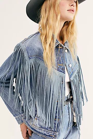 After Hours Fringe Denim Jacket | Free People (Global - UK&FR Excluded)