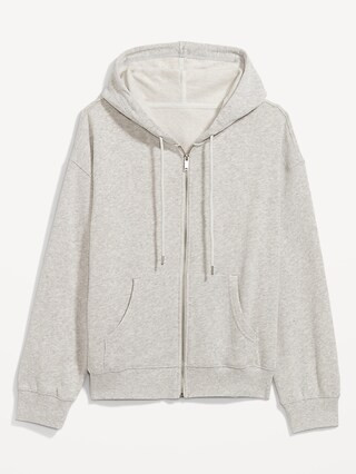 Slouchy Fleece Full-Zip Hoodie for Women | Old Navy (US)