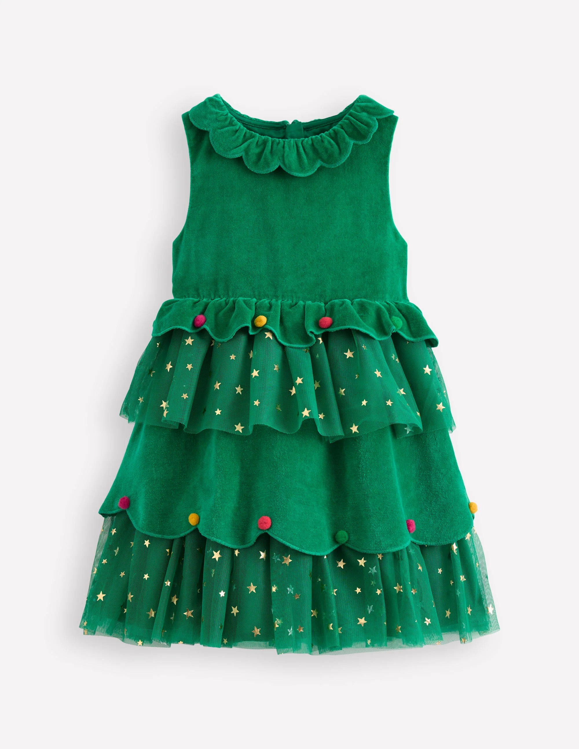 Christmas Tree Tulle Dress-Shady Green | Boden (US)